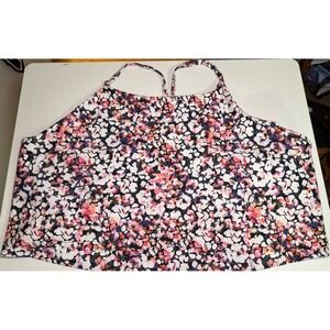 Old Navy Active Womens Powersoft Tank Top Light Support Built In Bra 4X Cheetah